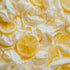 A close-up image of lemon vanilla sherbet with visible lemon slices on top.
