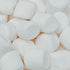 A close-up image of numerous white marshmallows filling the entire frame.