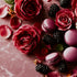 Purple Roses, Blackberries and Macarons