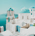 Sunny day in Santorini Greece