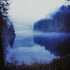 A serene lake surrounded by trees with a misty atmosphere, possibly inspiring the fragrance of a product.